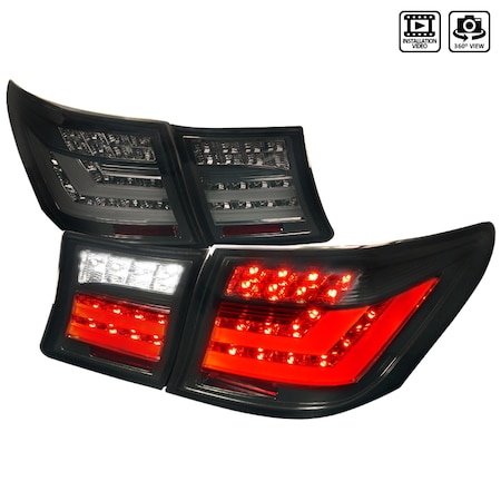 Spec-D Tuning 07-09 Lexus Ls460 LED Tail Light - Smoke LT-LS46007GLED-TM